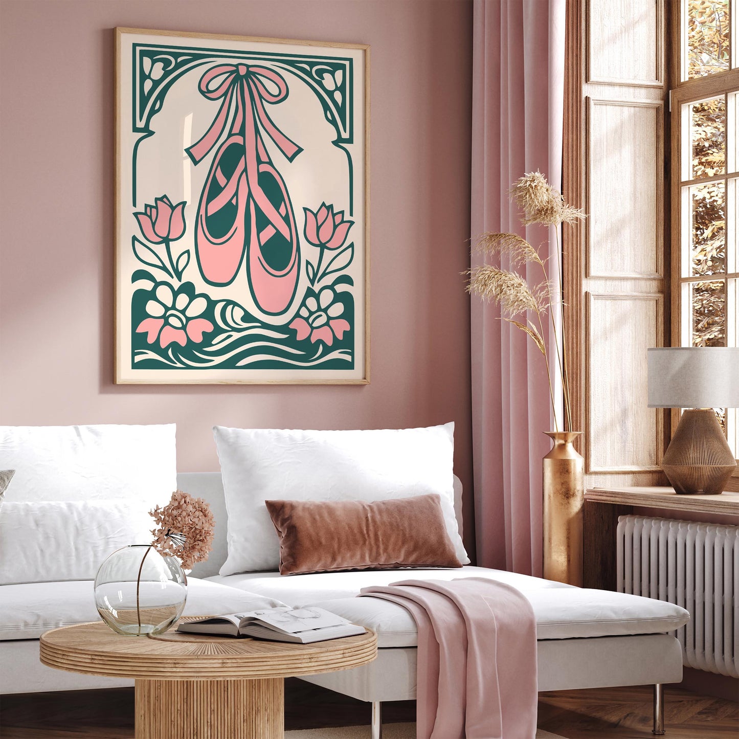 Ballet Shoes Poster Pointe Wall Art Print