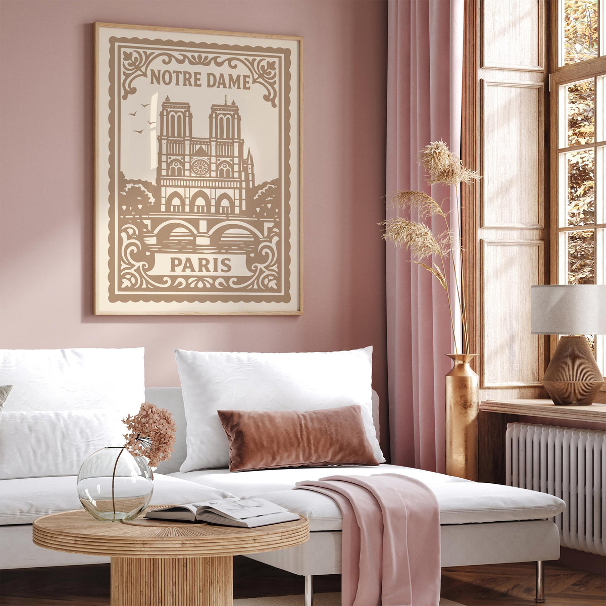 Notre Dame Paris Travel Poster