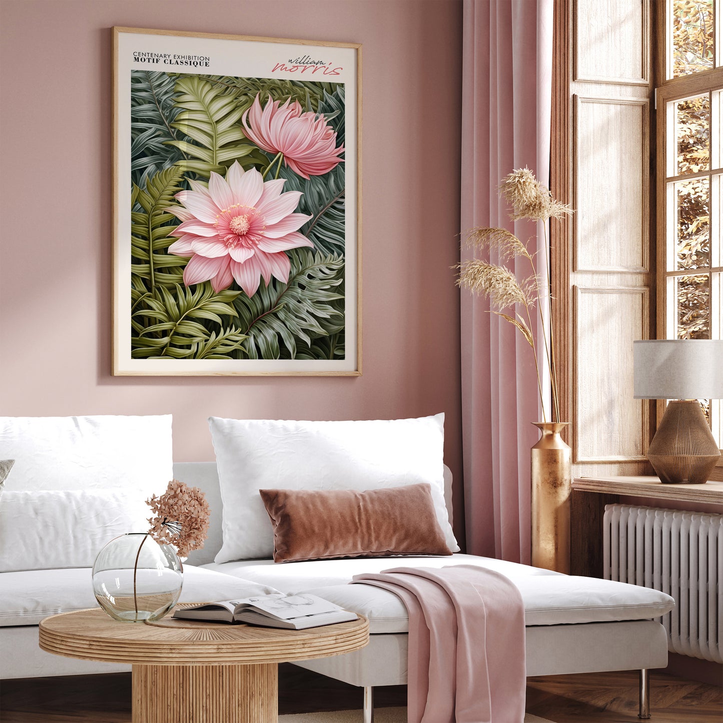 Motif Floral Classique Wall Art