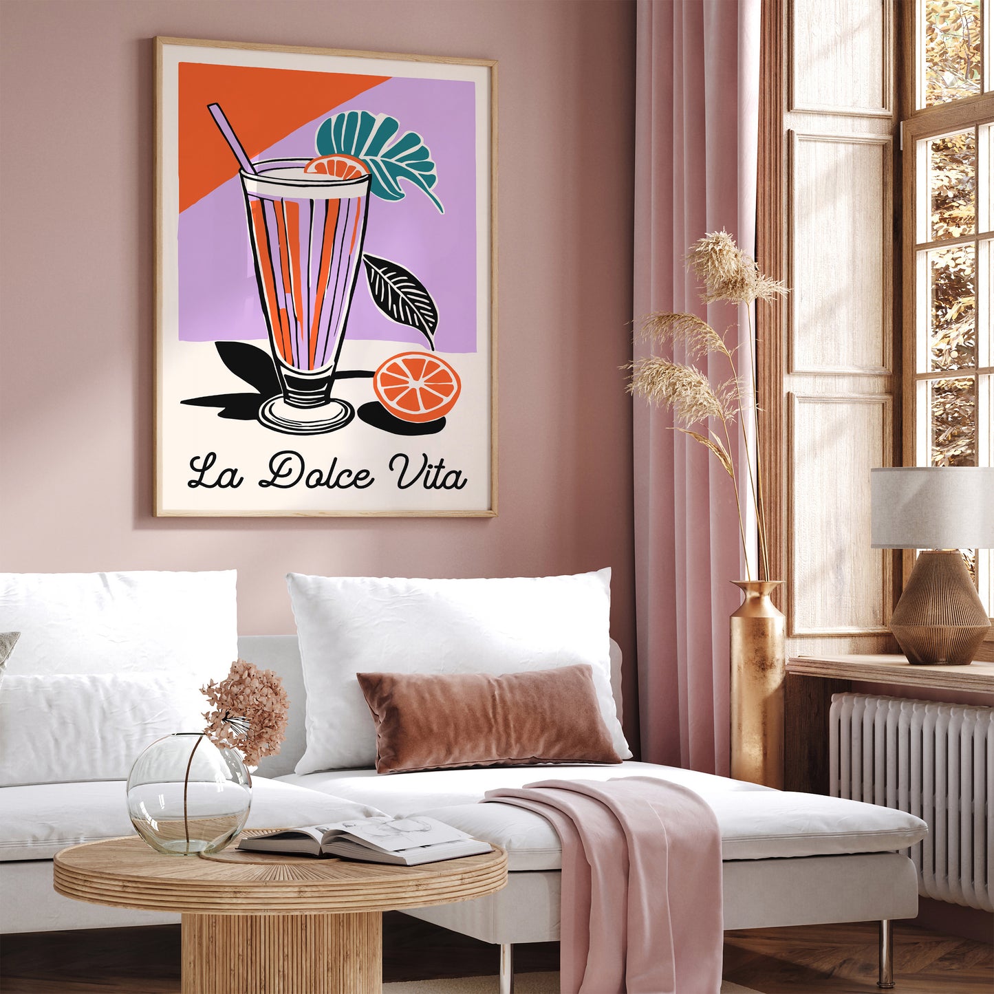 Retro Italian La Dolce Vita Art Print 2024