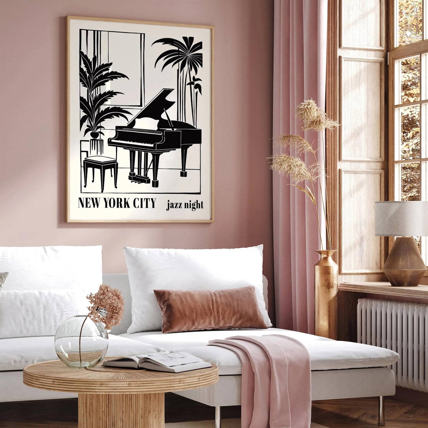 New York City Jazz Night Music Poster