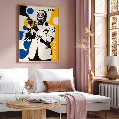 Satchmo, Armstrong Jazz Music Wall Art