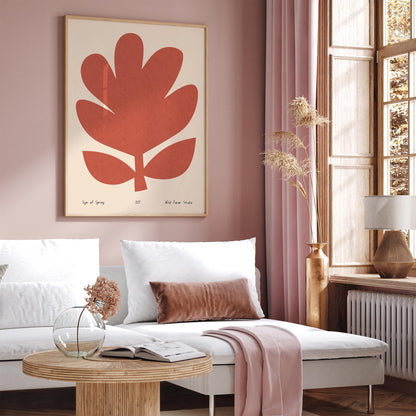 Spring Abstract Floral Poster