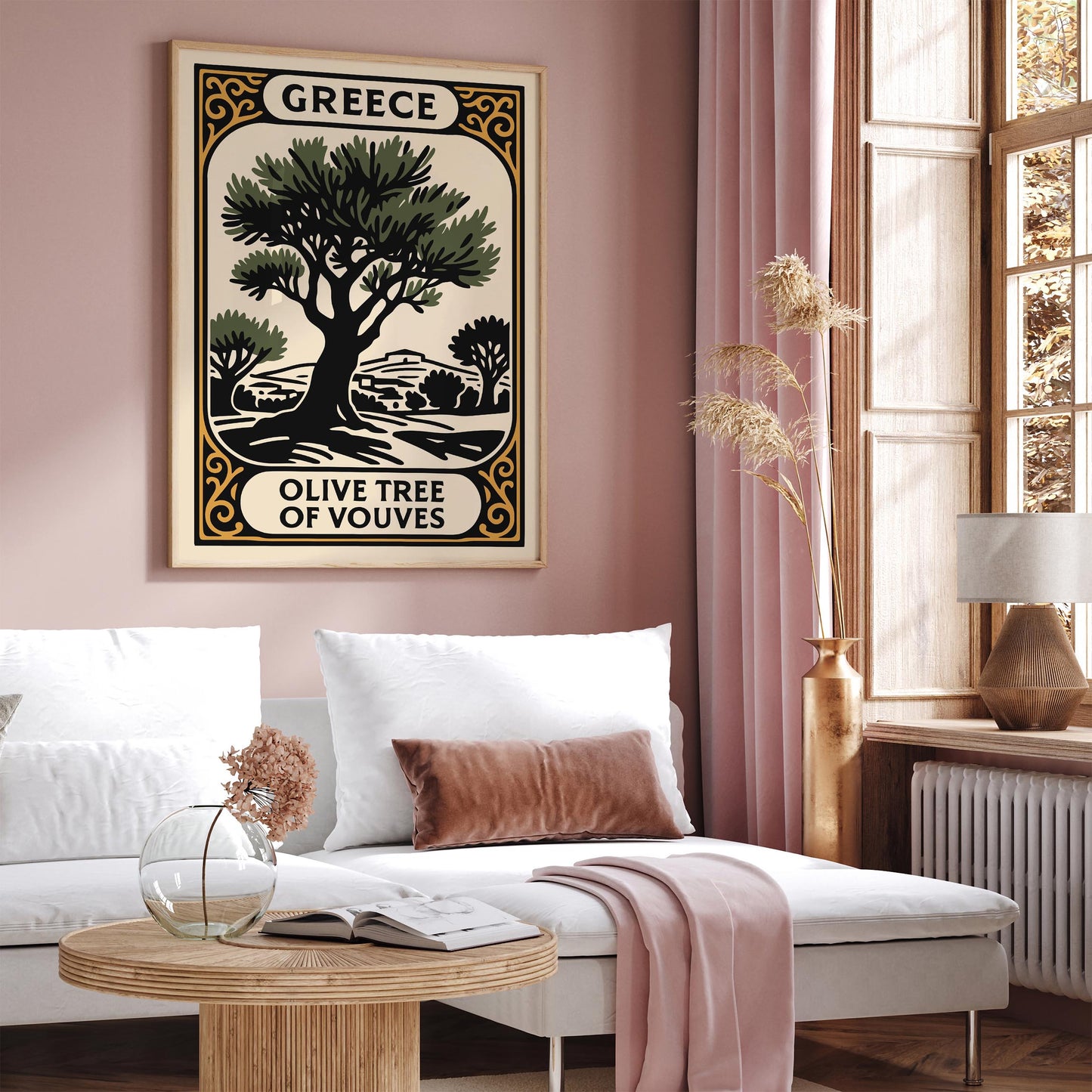 Greece Olive Trees Poster