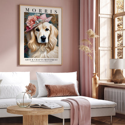 William Morris Labrador Dog Poster