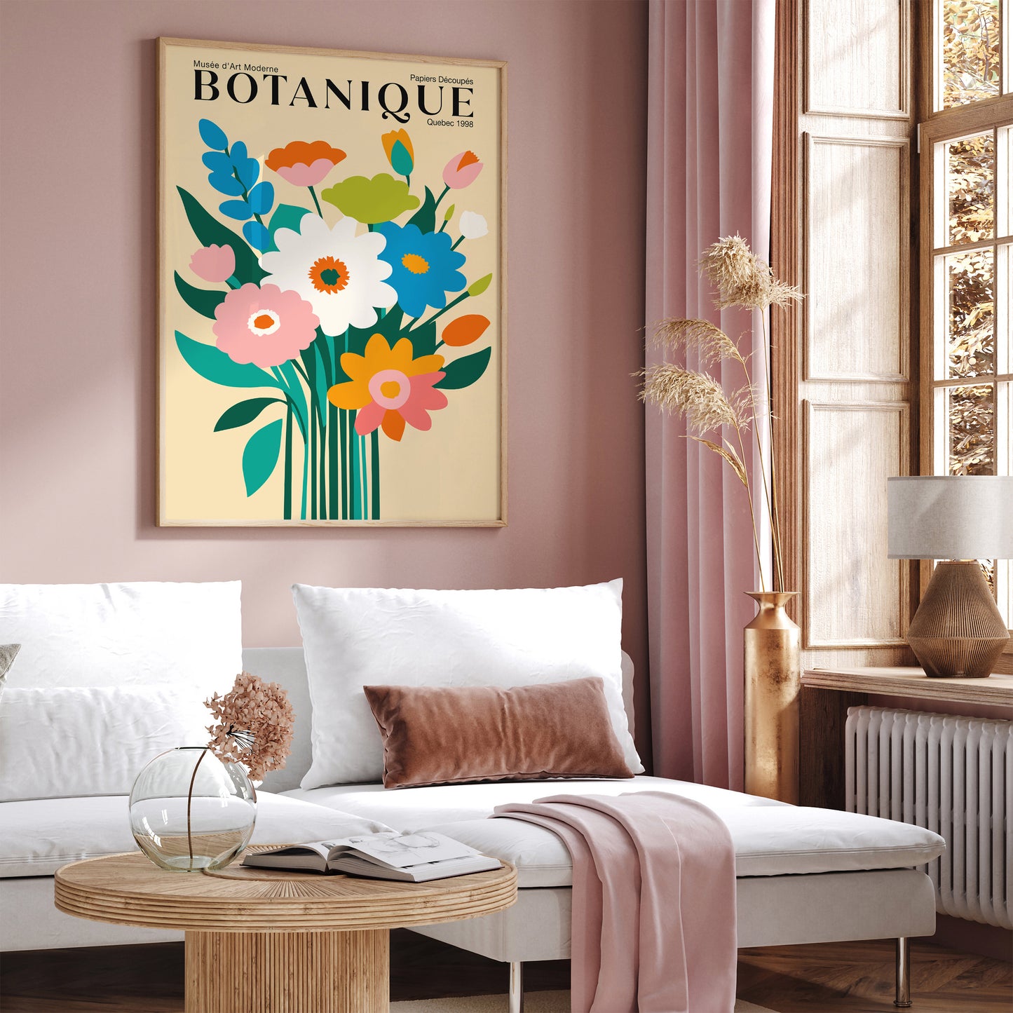 Retro Botanical Poster, Quebec French Art Print