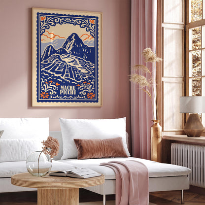 Machu Picchu Peru Travel Poster