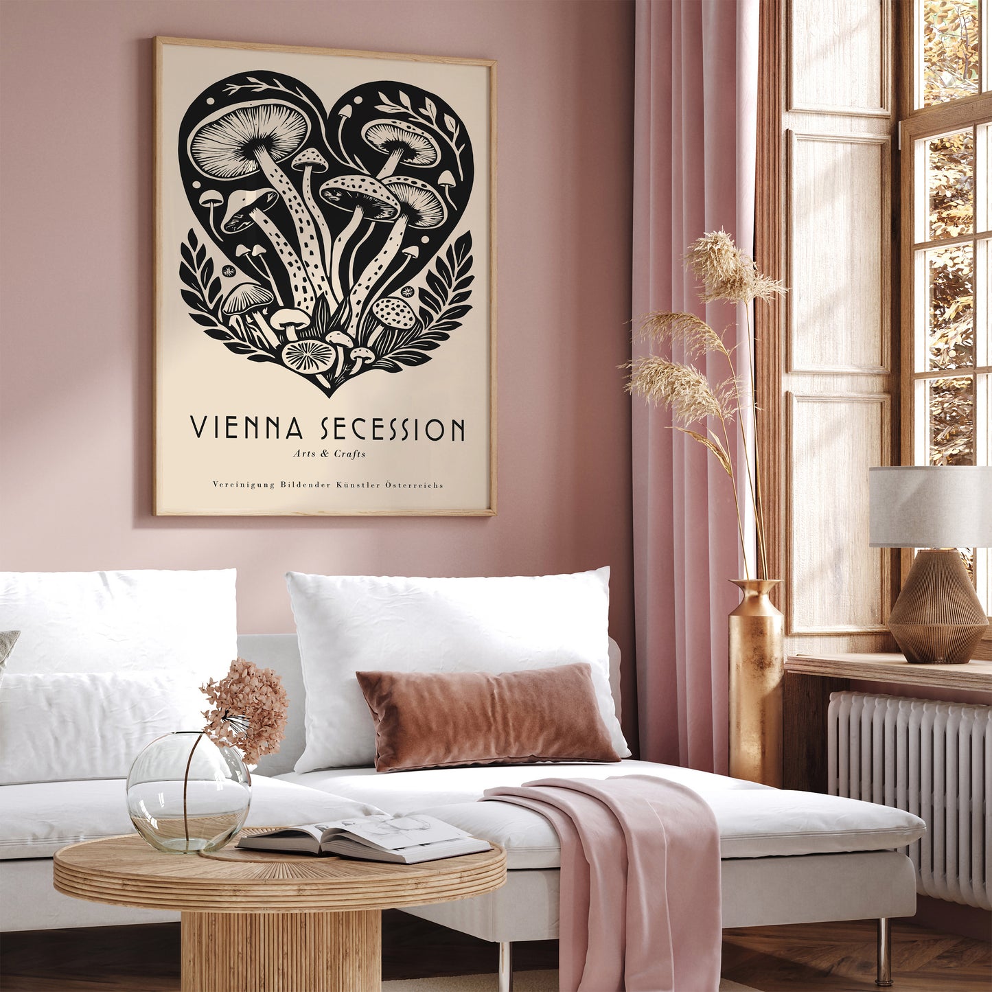 Vienna Secession Mushrooms Art Print