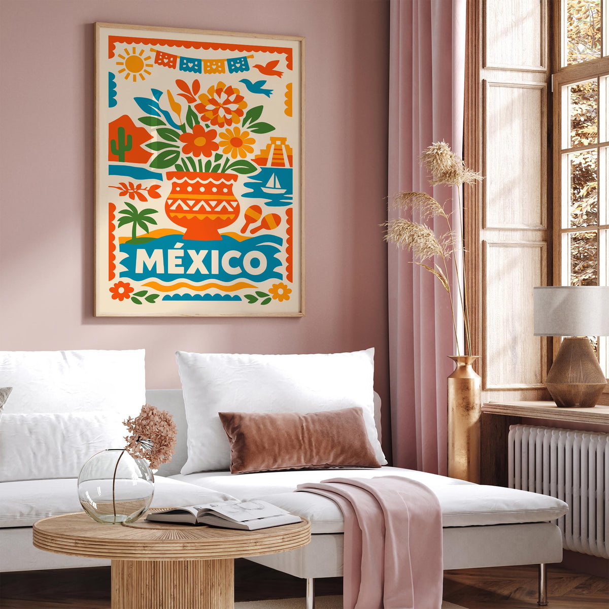 Mexico Colorful Travel Poster