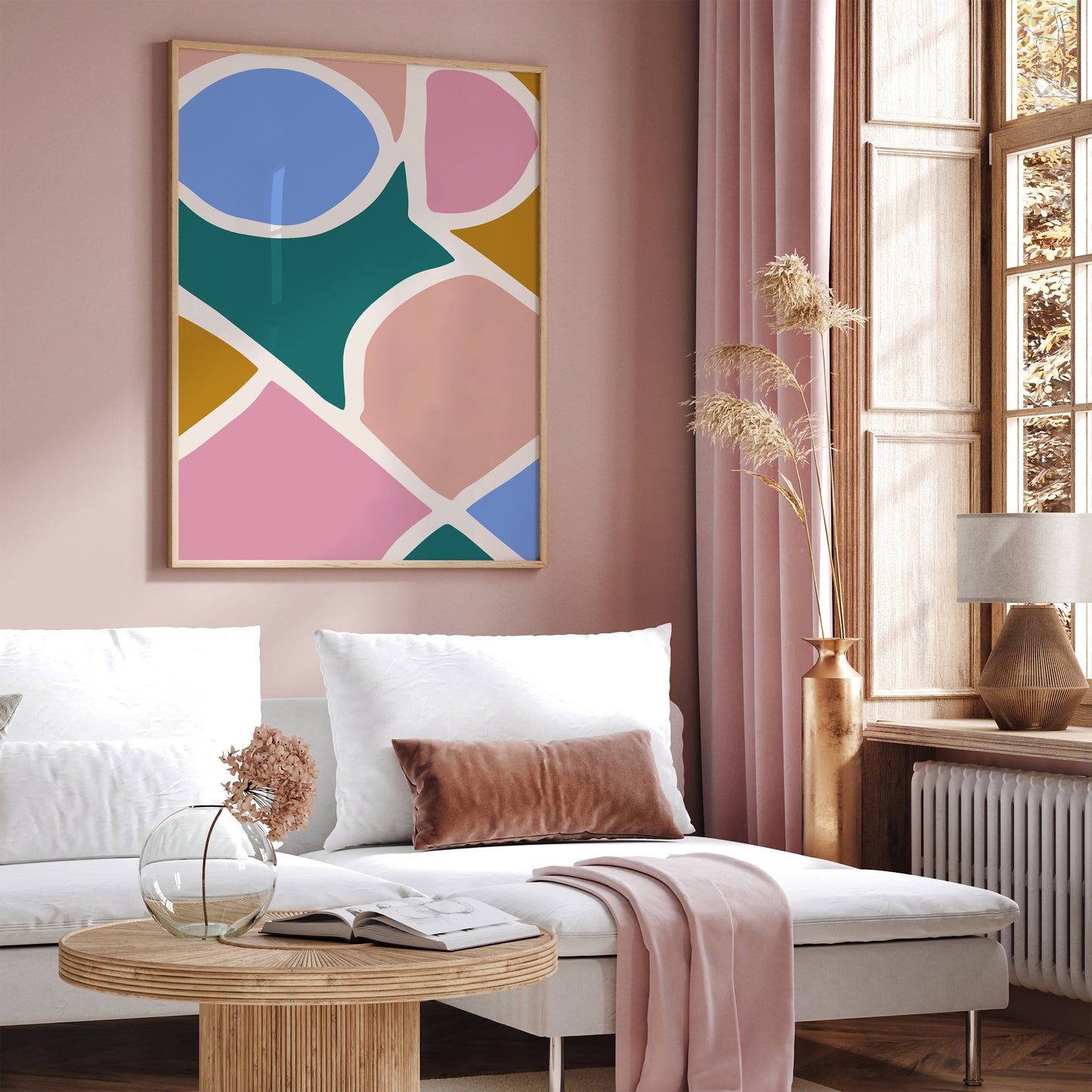 Abstract Colorblocks Poster - Artistic Home Decoration