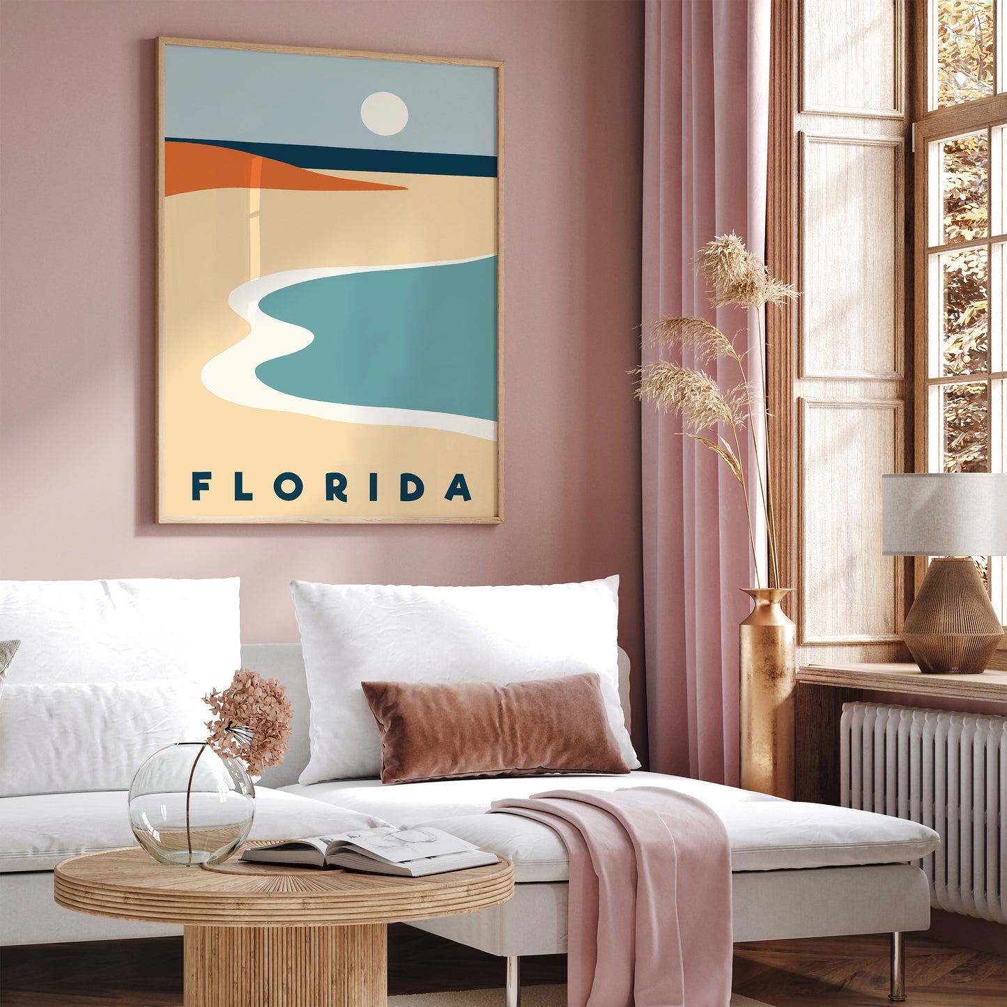 Florida Modern Minimalist Travel Art Print