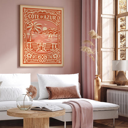 Côte d’Azur Poster - Travel Wall Art