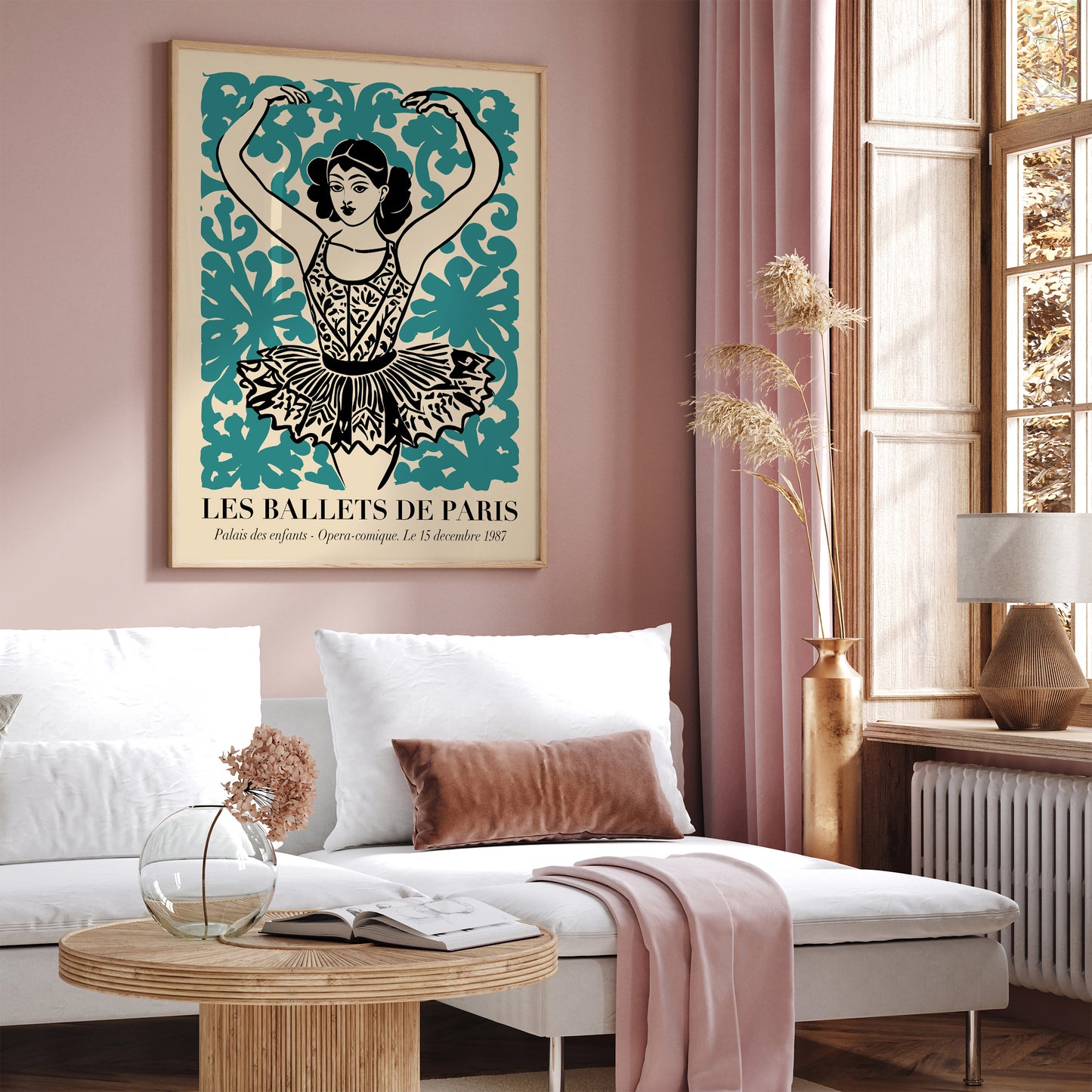 Vintage French Ballerina Art Print