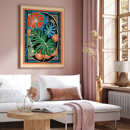 Bohemian Abstract Tropical Art Print