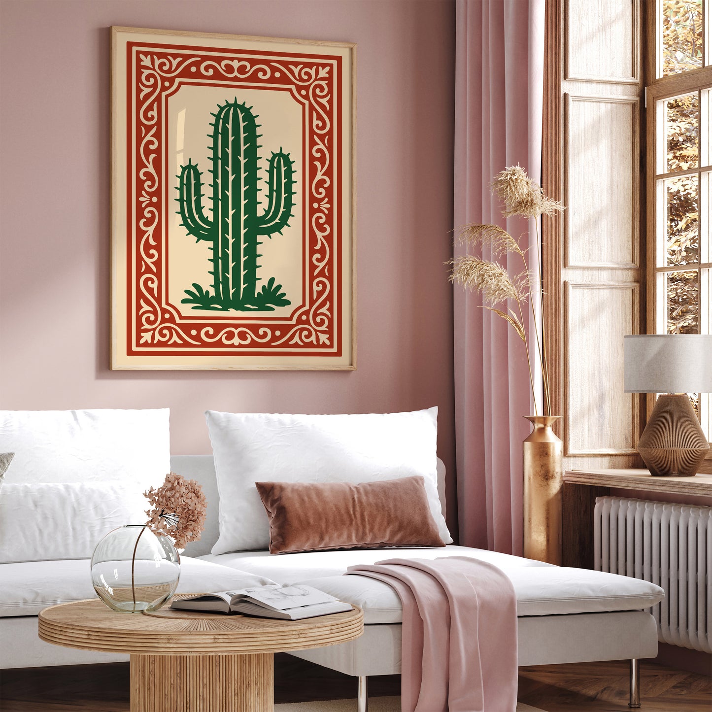 Cacti Art Print - Rococo Botanical Wall Art Poster