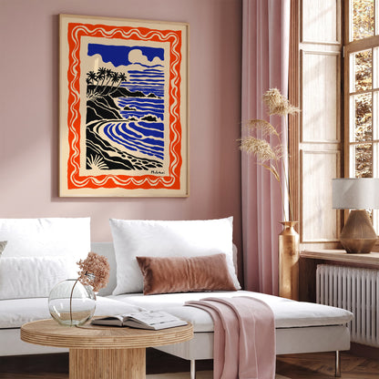 Molokai Hawaii Island Travel Poster