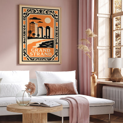 Grand Strand Cityscape Landscape Poster