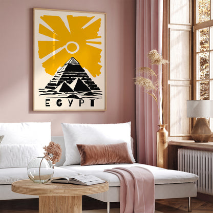 Egypt Travel Poster - Vintage Wall Art Print