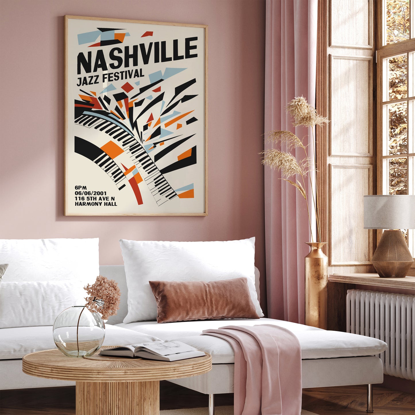 Nashville Jazz Festival Modern Art Print