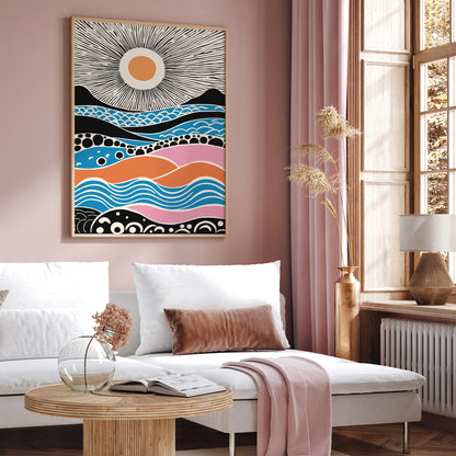 Colorful Aesthetic Sunshine Wall Art