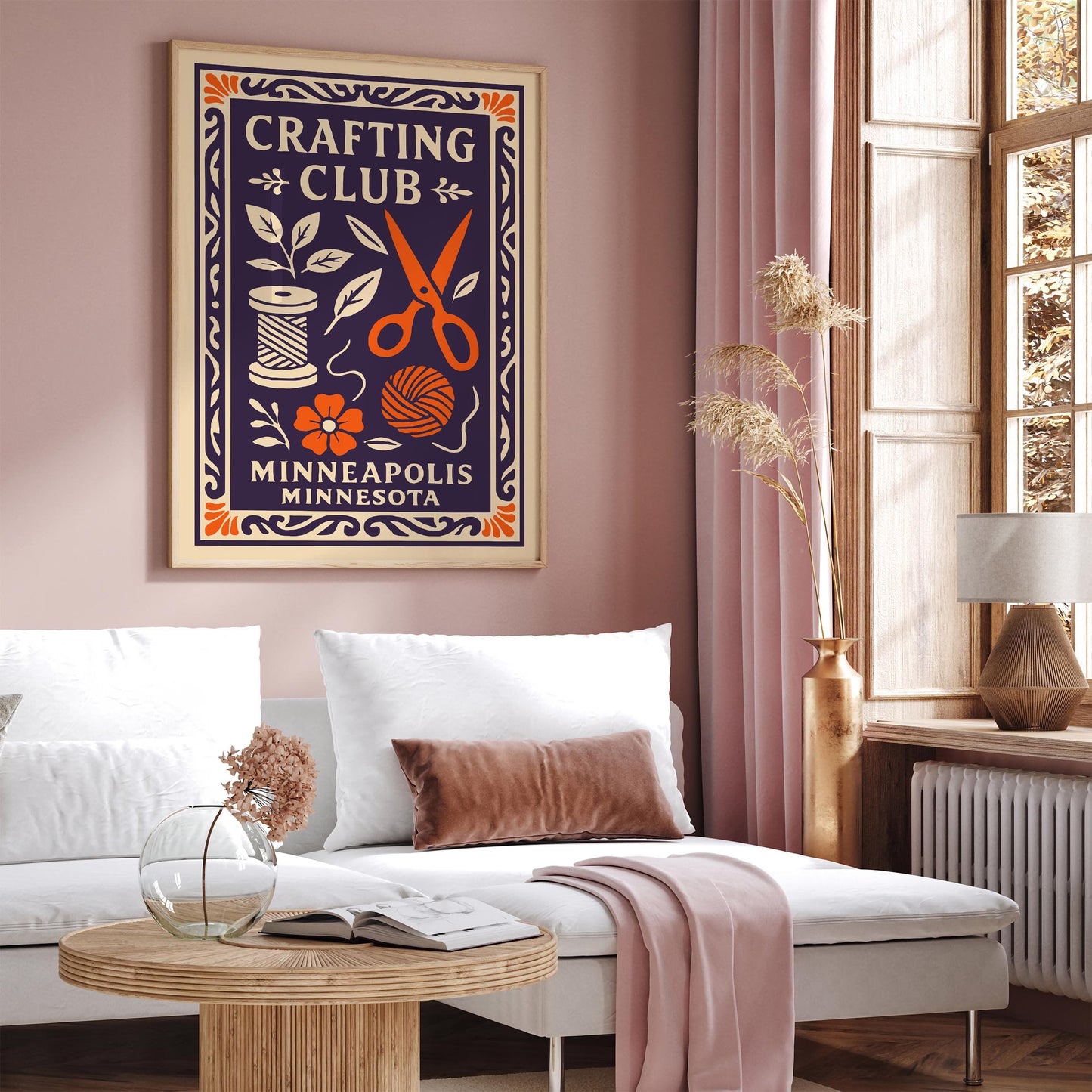 Crafting Club Minneapolis Minnesota Art Print