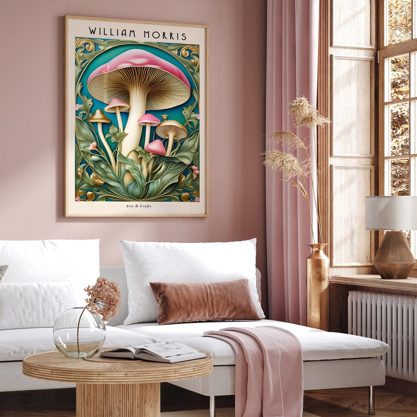 William Morris Mushroom Poster