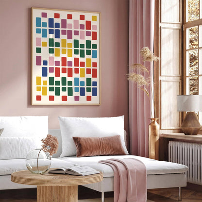 Mid Century Modern Abstract Poster