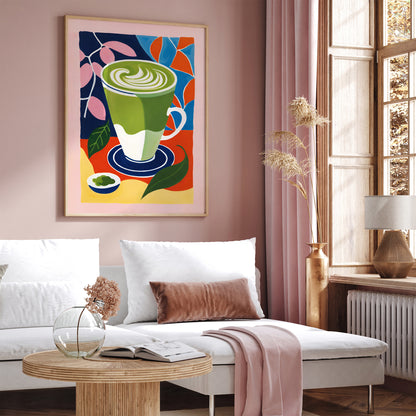 Matcha Drink Kitchen Art Print