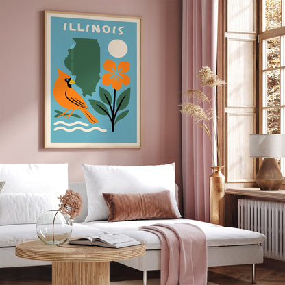 Illinois Travel Poster