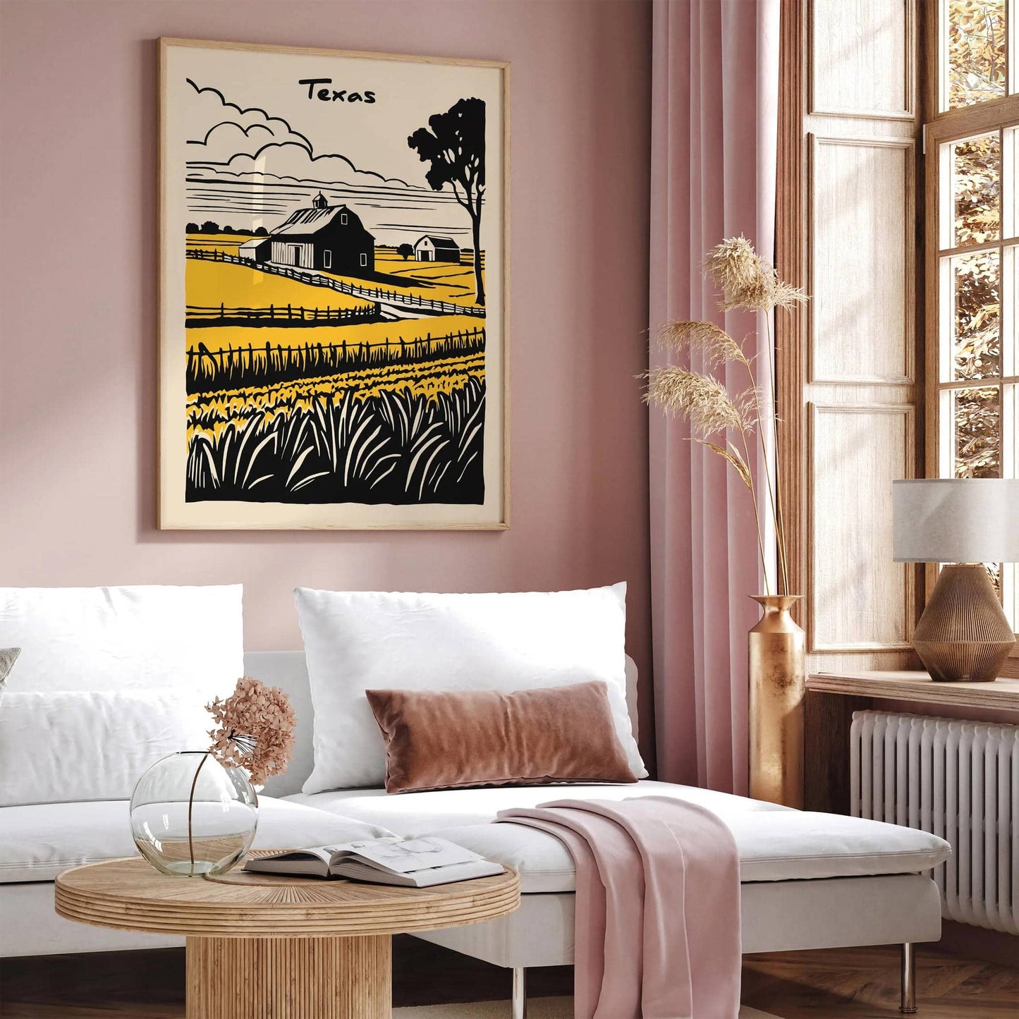 Texas Landscape Travel Art Print