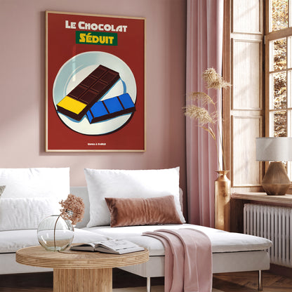 French Chocolate Vintage Art Print