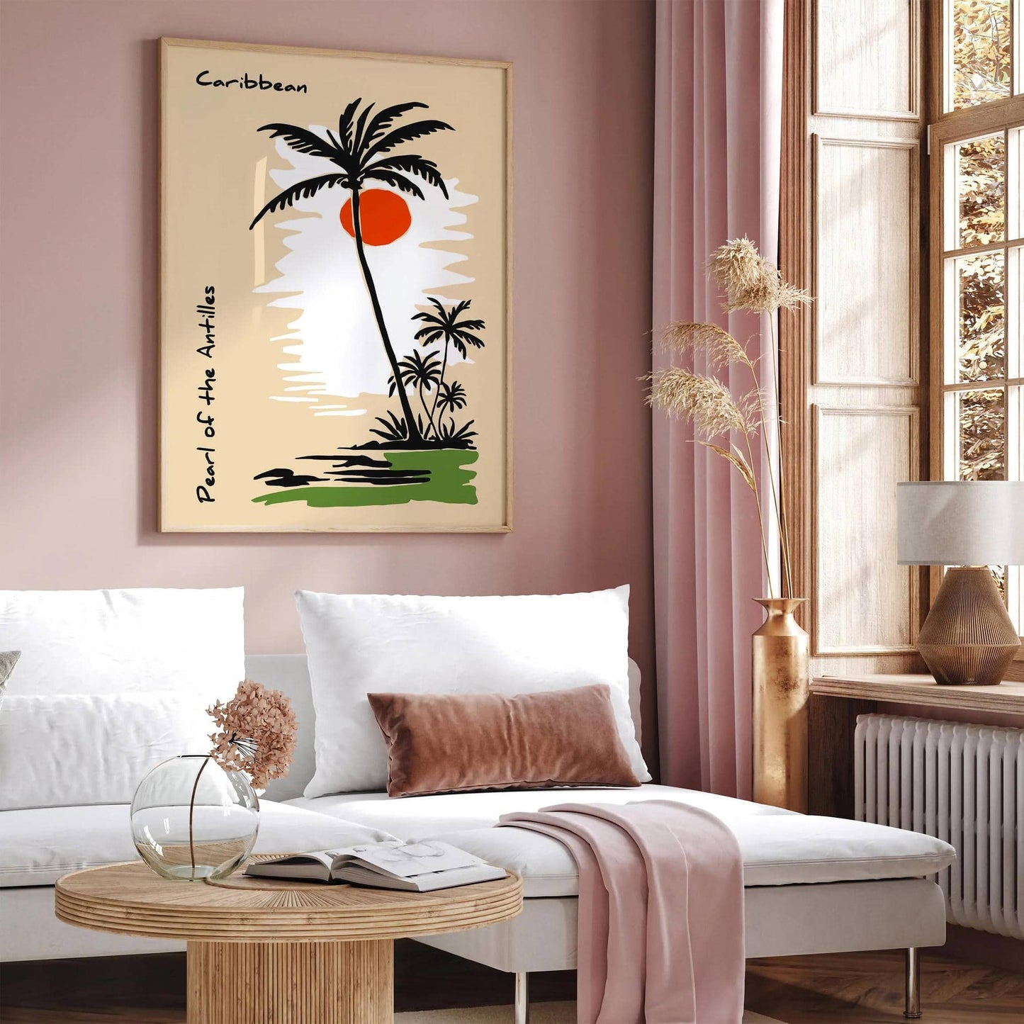 Pearl of the Antilles Caribbean Travel Poster