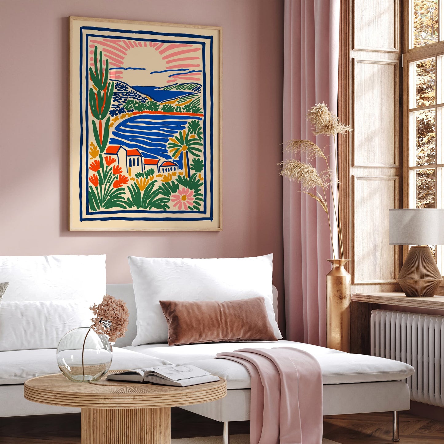 Spanish Landscape - Colorful Travel Wall Art Print