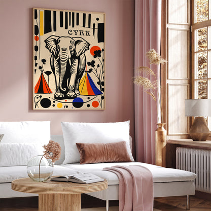 Polish Cyrk Festival Poster - Vintage Circus Wall Art