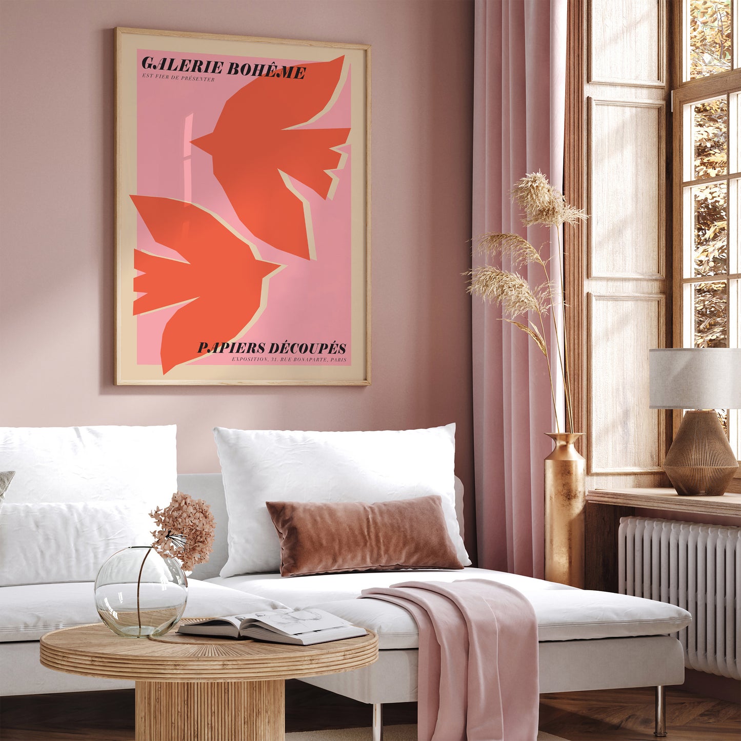 Galerie Bohême Pink Poster