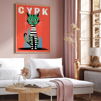 Cyrk Polish Circus Cat Poster