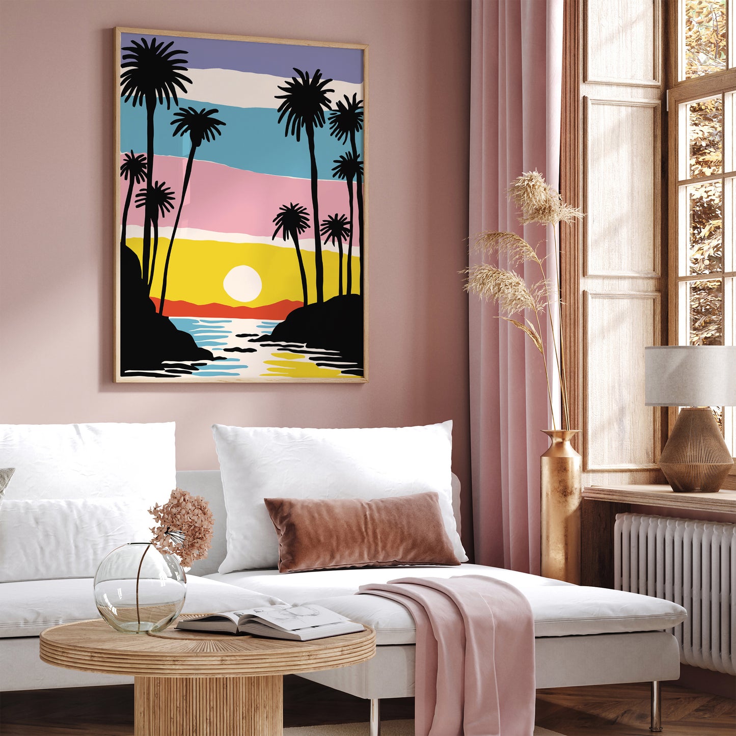 Sunset California Art Print