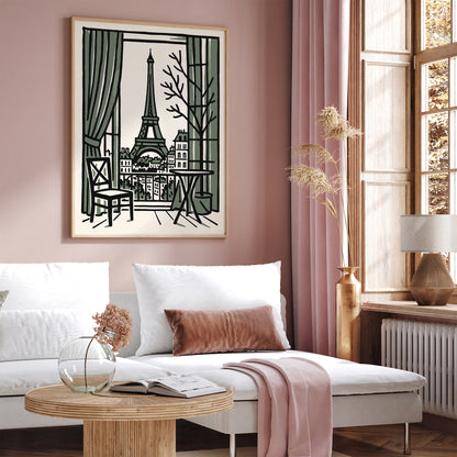 Paris Travel Poster - France Vintage Wall Art Print
