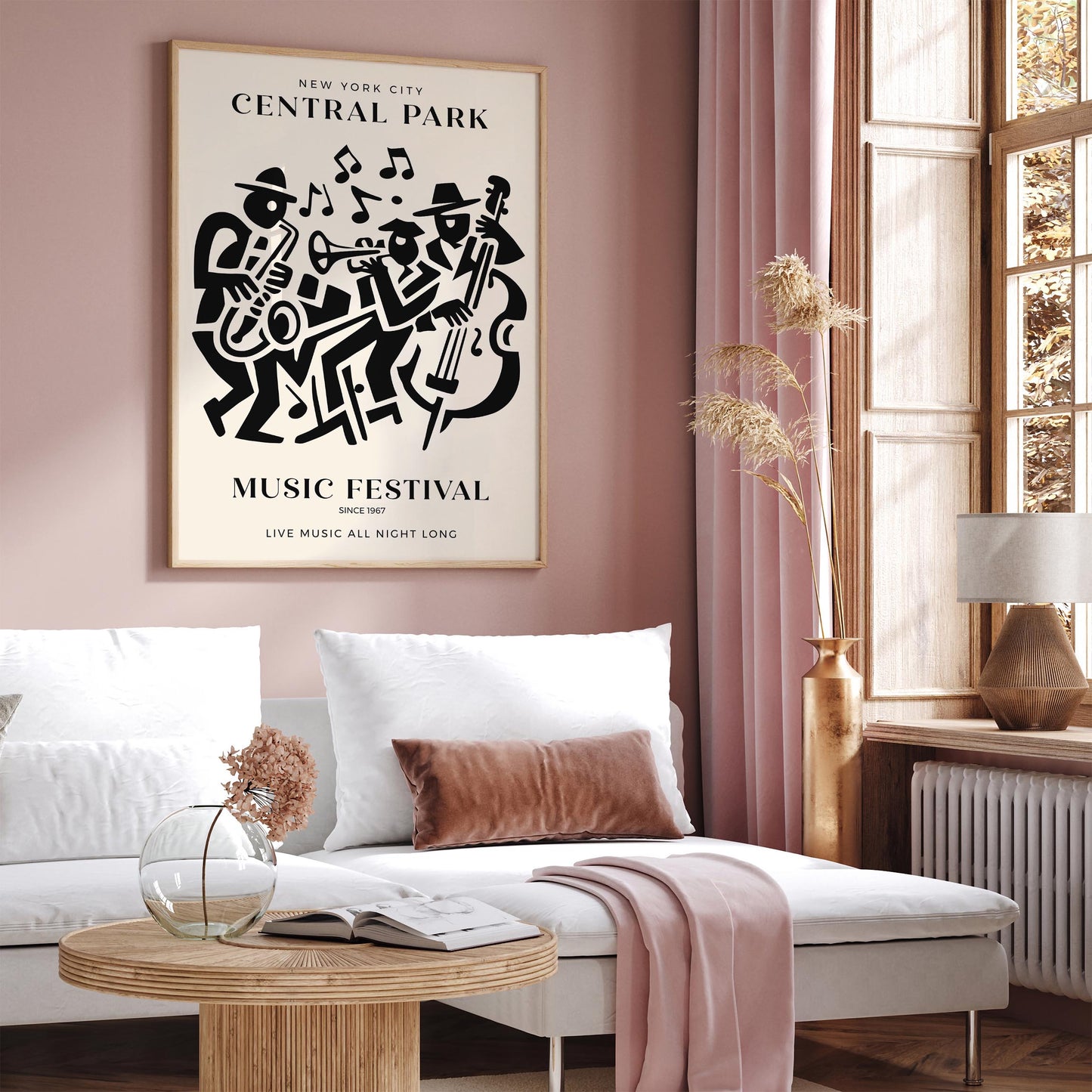 NYC Central Park Jazz Music Festival Poster