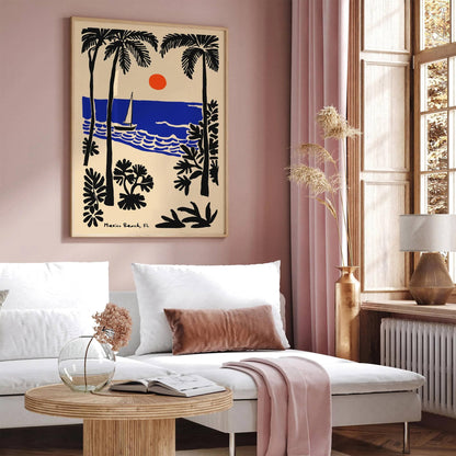 Mexico Beach Florida Travel Poster