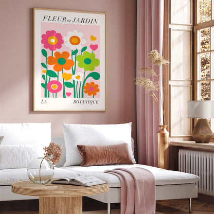 Cute Fleur de Jardin French Art Print