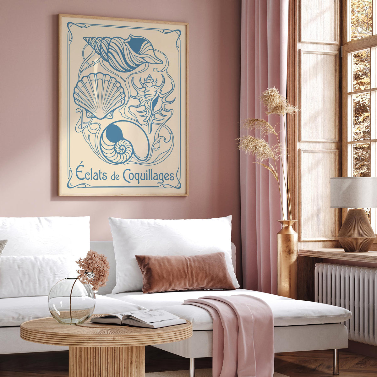 Vintage Seashells Poster