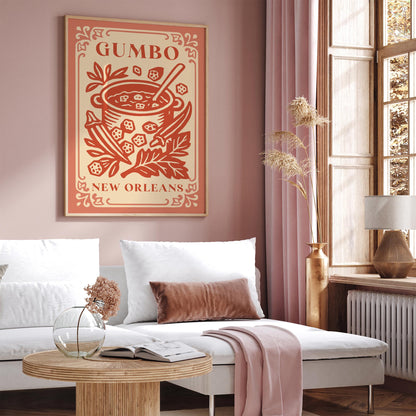 Gumbo New Orleans Poster - Louisiana Wall Art
