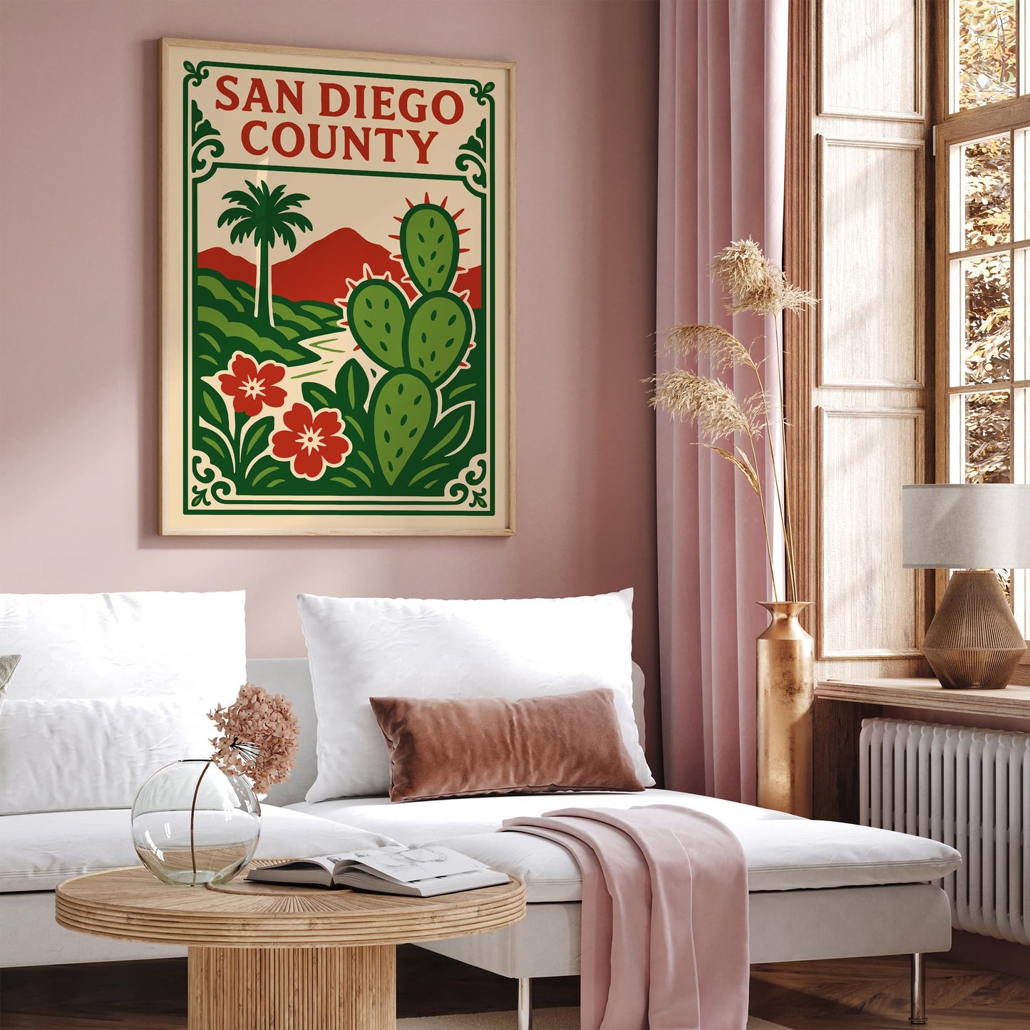 San Diego County Poster - Nature Landscape Art Print