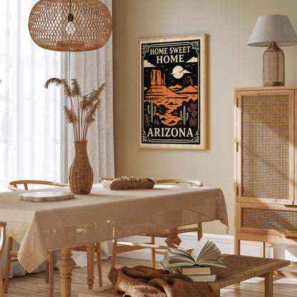 Home Sweet Home Arizona Travel Poster