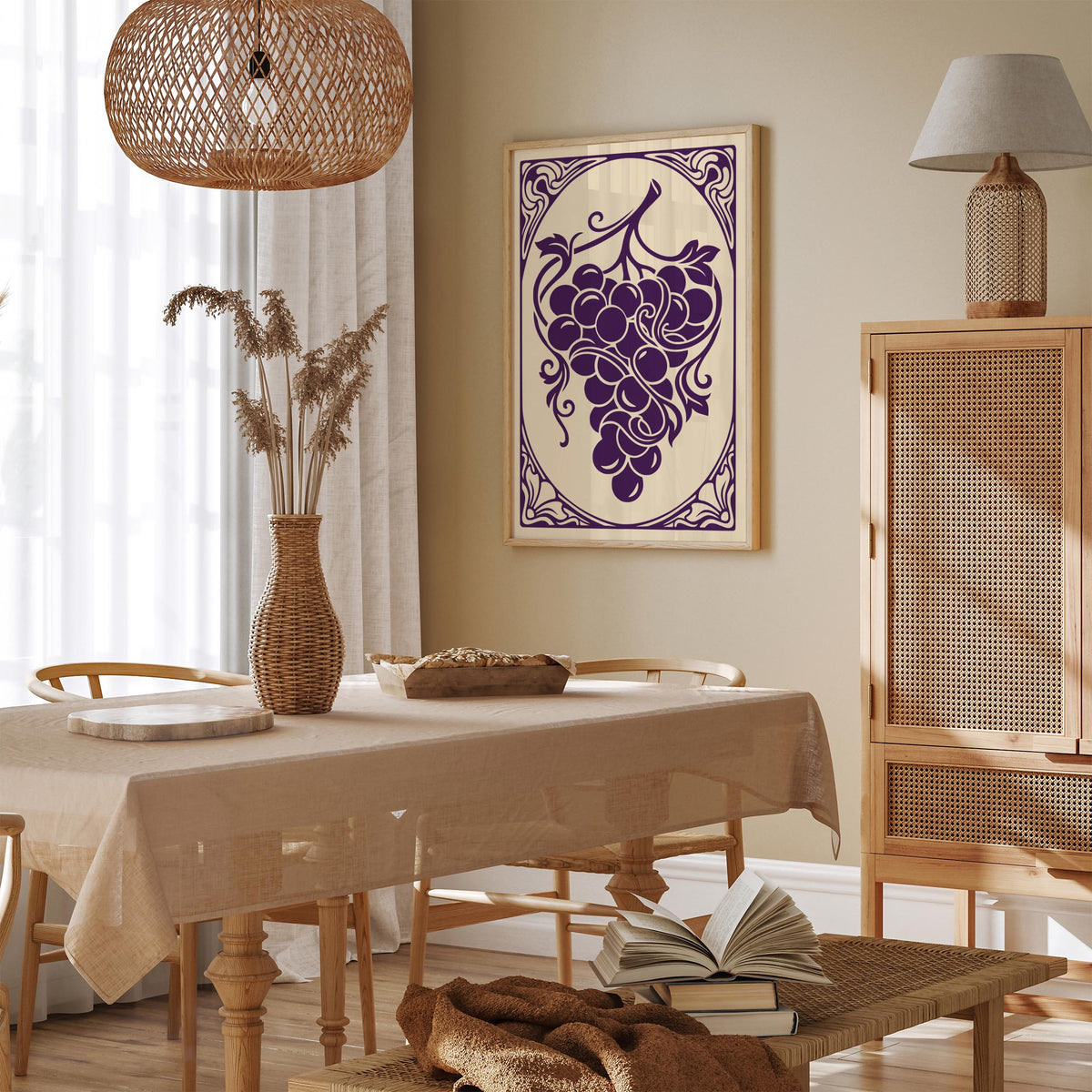 Vintage Grapes Poster