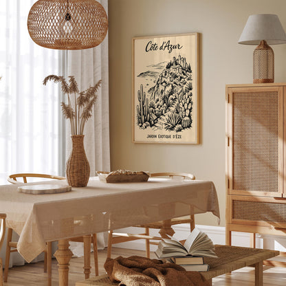 Côte d’Azur Jardin Exotique d’Eze Poster