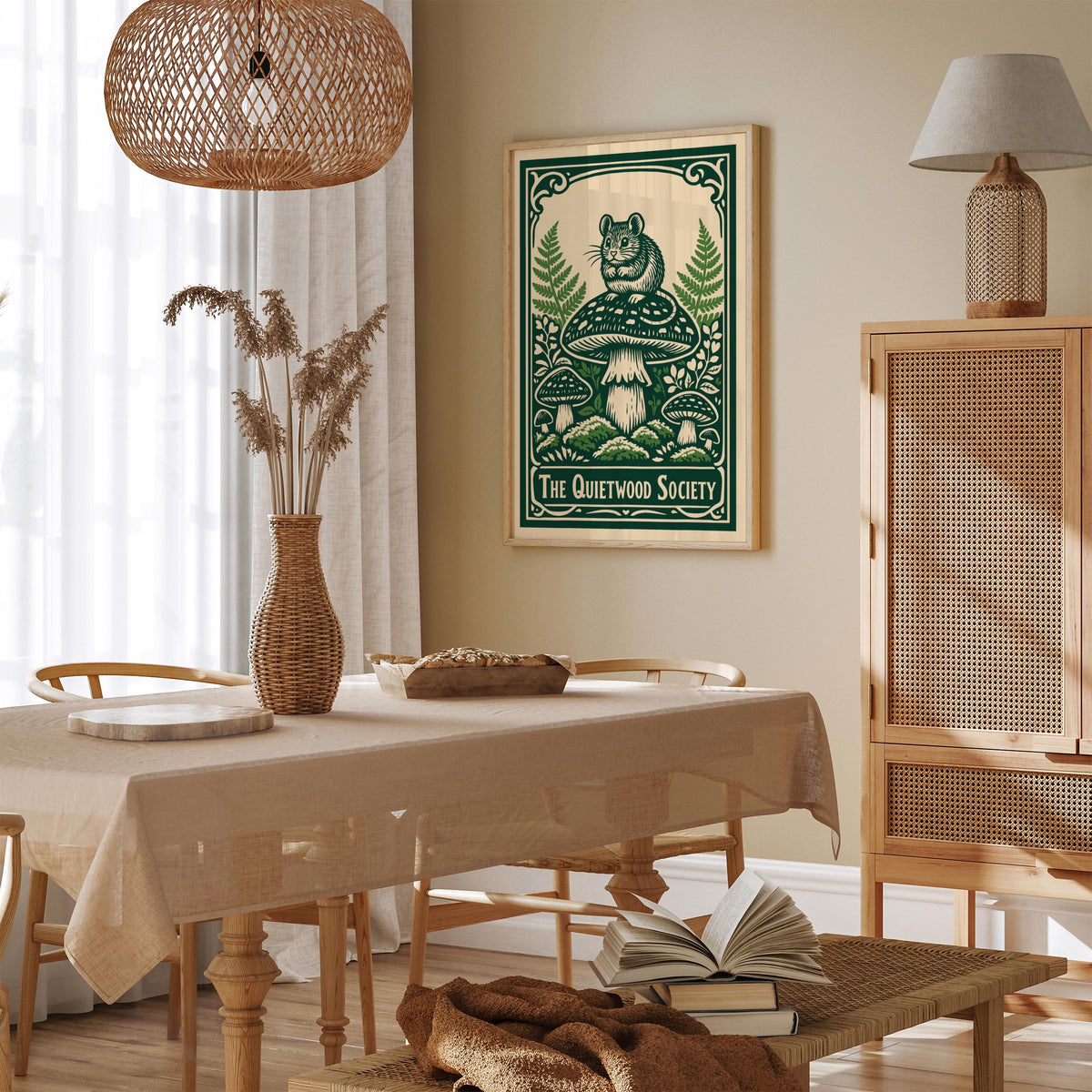 Quietwood Society Wild Nature Art Poster