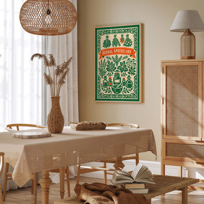 Herbal Apothecary Vintage Art Poster