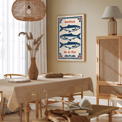 Sardines De la Met Poster - Nautical Art Print